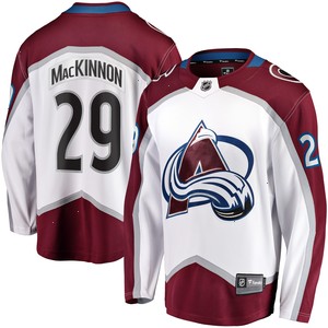 Nathan MacKinnon Colorado Avalanche Fanatics Branded Away Premier Breakaway Player Jersey - White