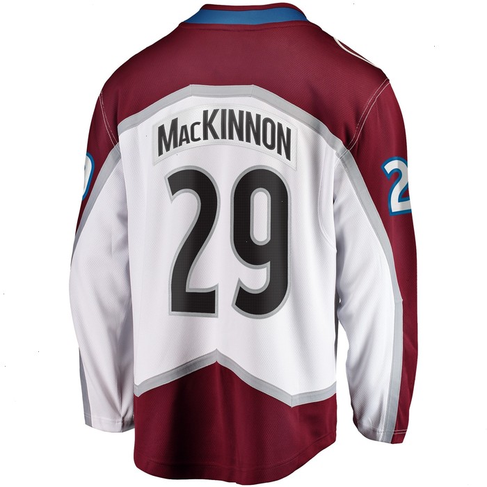 Nathan MacKinnon Colorado Avalanche Fanatics Branded Away Premier Breakaway Player Jersey - White