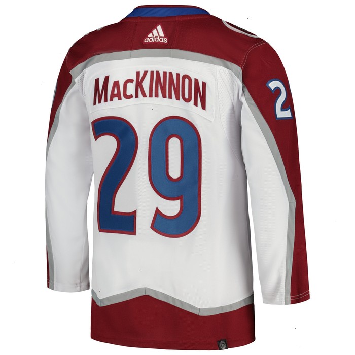 Nathan MacKinnon Colorado Avalanche adidas Away Primegreen Authentic Pro Player Jersey - White