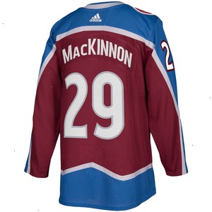 Nathan MacKinnon Colorado Avalanche adidas Home Authentic Player Jersey - Burgundy