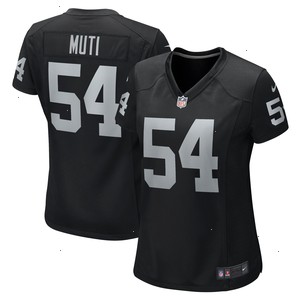 Netane Muti Las Vegas Raiders Nike Women's Team Game Jersey - Black