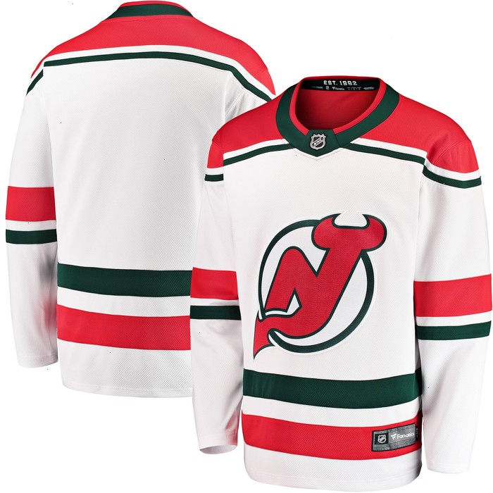 New Jersey Devils Fanatics Branded 2022/23 Heritage Premier Breakaway Jersey - White