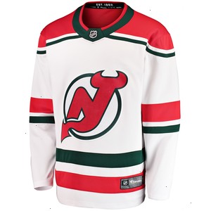 New Jersey Devils Fanatics Branded 2022/23 Heritage Premier Breakaway Jersey - White