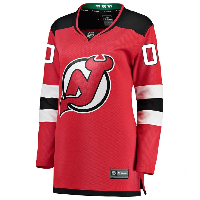 New Jersey Devils Fanatics Branded Women's Home Breakaway Custom Jersey - Red