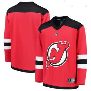 New Jersey Devils Fanatics Branded Youth Home Replica Blank Jersey - Red