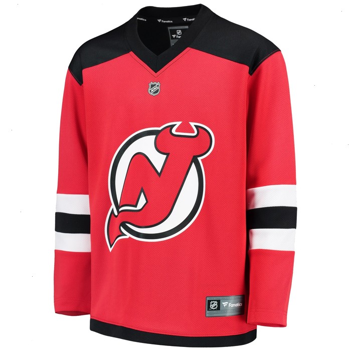 New Jersey Devils Fanatics Branded Youth Home Replica Blank Jersey - Red