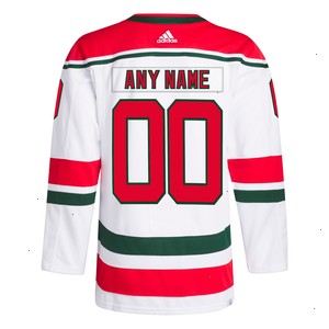 New Jersey Devils adidas Heritage Authentic Pro Primegreen Custom Jersey - White