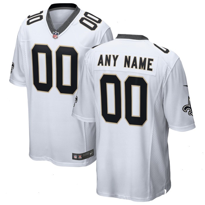 New Orleans Saints Nike 2018 Custom Game Jersey - White