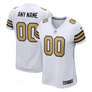 New Orleans Saints Nike Women's Alternate Custom Game Jersey - White