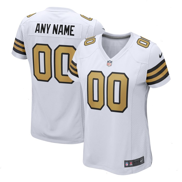 New Orleans Saints Nike Women's Alternate Custom Game Jersey - White