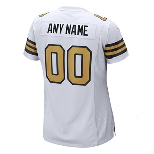  New Orleans Saints Nike Women's Alternate Custom Game Jersey - White