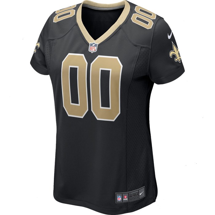 New Orleans Saints Nike Women's Custom Game Jersey - Black