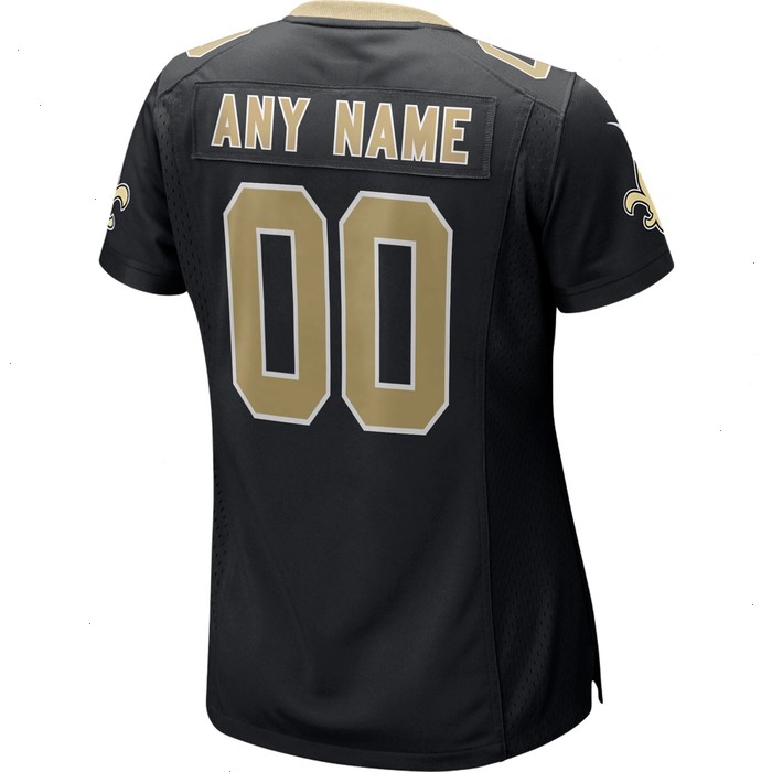 New Orleans Saints Nike Women's Custom Game Jersey - Black