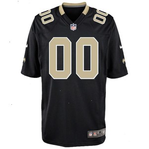 New Orleans Saints Nike Youth Custom Game Jersey - Black