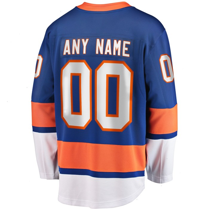 New York Islanders Fanatics Branded Home Breakaway Custom Jersey - Blue