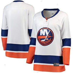 New York Islanders Fanatics Branded Women's Away Breakaway Jersey - White