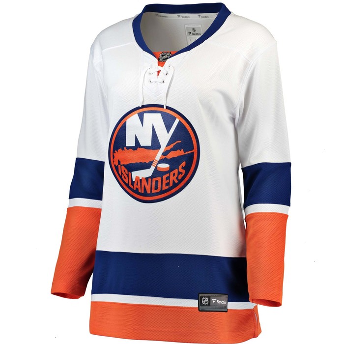 New York Islanders Fanatics Branded Women's Away Breakaway Jersey - White