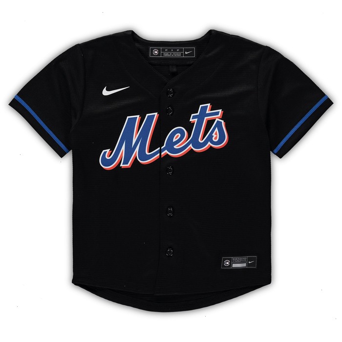 New York Mets Nike Toddler Alternate Replica Team Jersey - Black