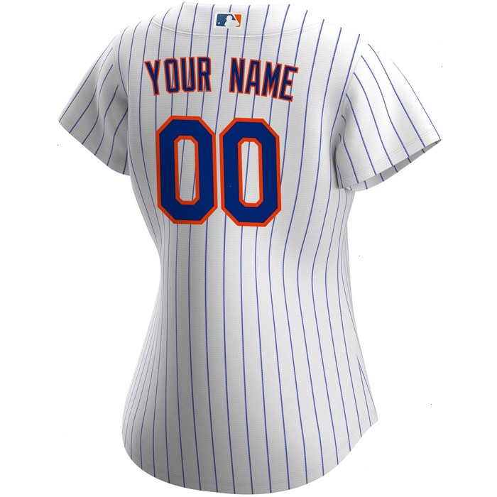 New York Mets Nike Women's Home Replica Custom Jersey - White