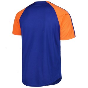 New York Mets Stitches Button-Down Raglan Fashion Jersey - Royal