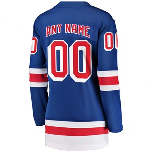 New York Rangers Fanatics Branded Women's Home Breakaway Custom Jersey - Blue