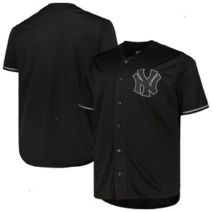 New York Yankees Big & Tall Pop Fashion Jersey - Black/Gray