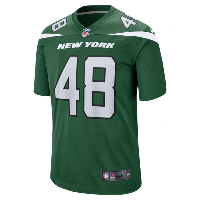 Nick Bawden New York Jets Nike Game Player Jersey - Gotham Green