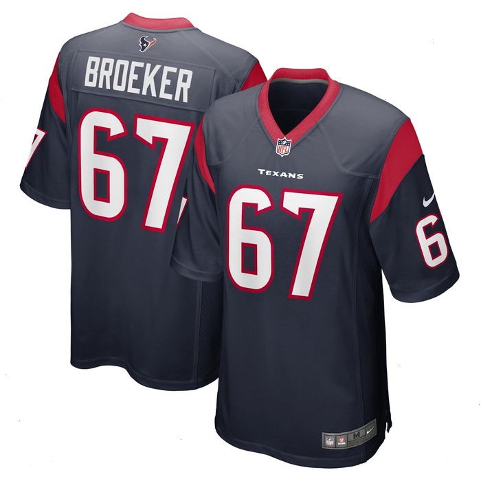 Nick Broeker Houston Texans Nike Team Game Jersey - Navy