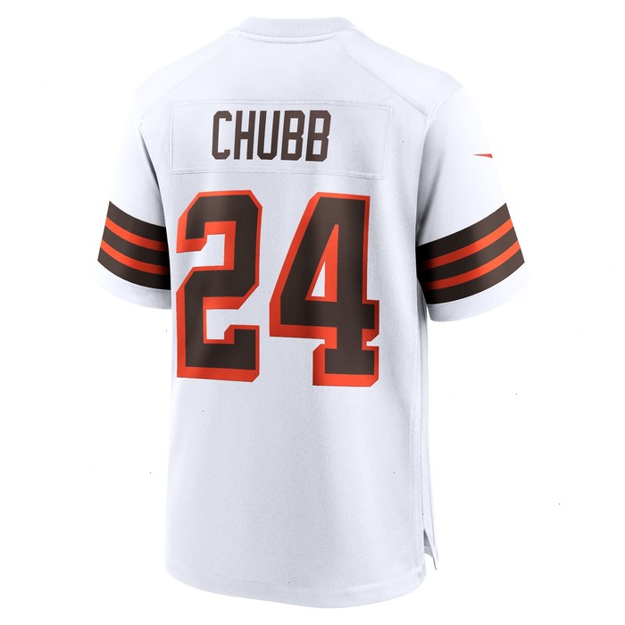 Nick Chubb Cleveland Browns Nike 1946 Collection Alternate Game Jersey - White