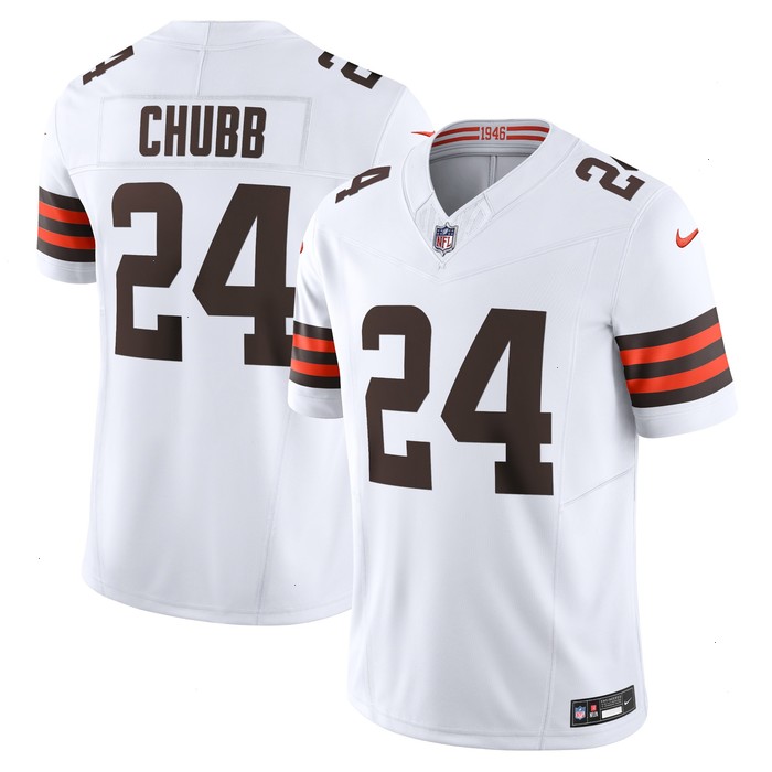 Nick Chubb Cleveland Browns Nike Vapor F.U.S.E. Limited Jersey - White V1