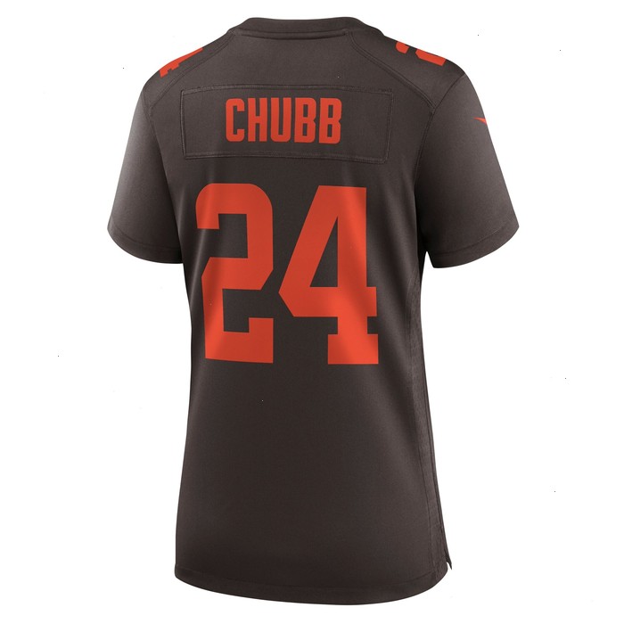 Nick Chubb Cleveland Browns Nike Women's Alternate Game Jersey - Brown