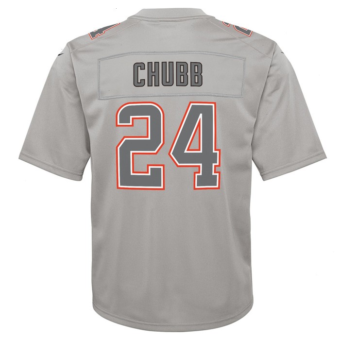 Nick Chubb Cleveland Browns Nike Youth Atmosphere Game Jersey - Gray