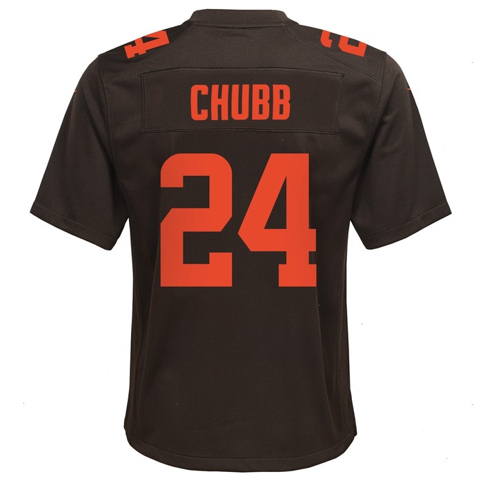 Nick Chubb Cleveland Browns Nike Youth Game Jersey - Brown