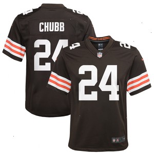 Nick Chubb Cleveland Browns Nike Youth Game Jersey - Brown V1