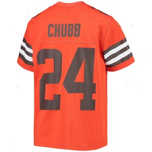 Nick Chubb Cleveland Browns Nike Youth Inverted Team Game Jersey - Orange