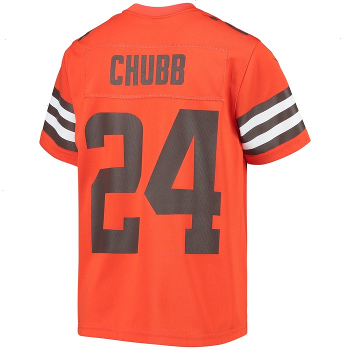 Nick Chubb Cleveland Browns Nike Youth Inverted Team Game Jersey - Orange