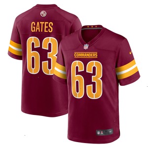 Nick Gates Washington Commanders Nike Game Player Jersey - Burgundy