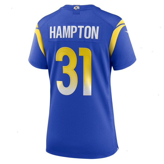 Nick Hampton Los Angeles Rams Nike Women's Home Game Jersey - Royal