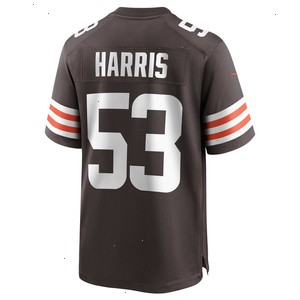 Nick Harris Cleveland Browns Nike Game Jersey - Brown