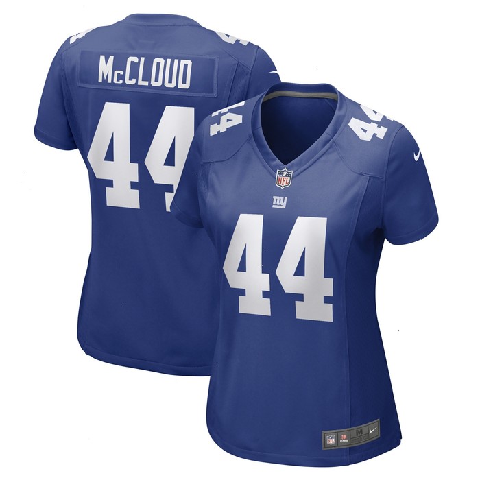 Nick McCloud New York Giants Nike Women's Game Player Jersey - Royal