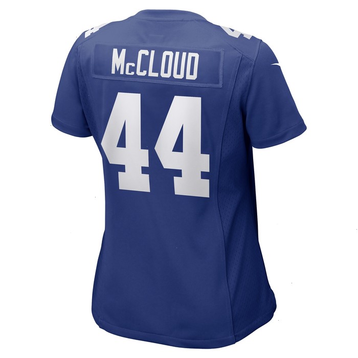 Nick McCloud New York Giants Nike Women's Game Player Jersey - Royal