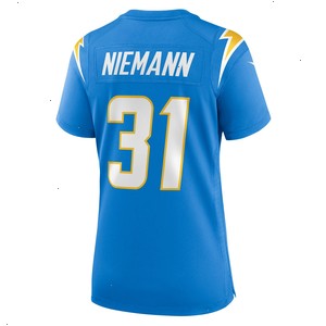 Nick Niemann Los Angeles Chargers Nike Women's Game Player Jersey - Powder Blue