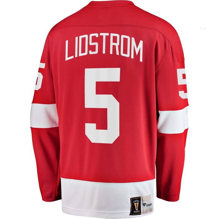 Nicklas Lidstrom Detroit Red Wings Fanatics Branded Premier Breakaway Retired Player Jersey - Red