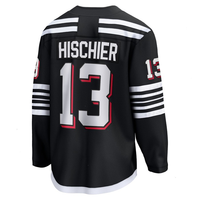 Nico Hischier New Jersey Devils Fanatics Branded Alternate Premier Breakaway Player Jersey - Black