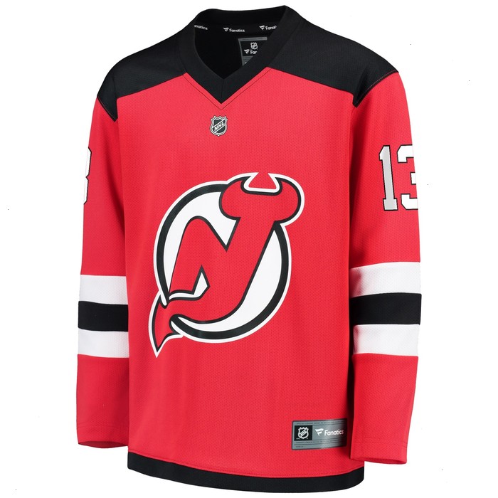 Nico Hischier New Jersey Devils Fanatics Branded Youth Replica Player Jersey - Red