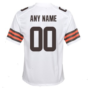 Nike Cleveland Browns Youth Custom Game Jersey - White