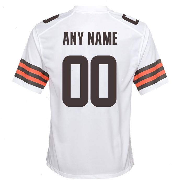 Nike Cleveland Browns Youth Custom Game Jersey - White