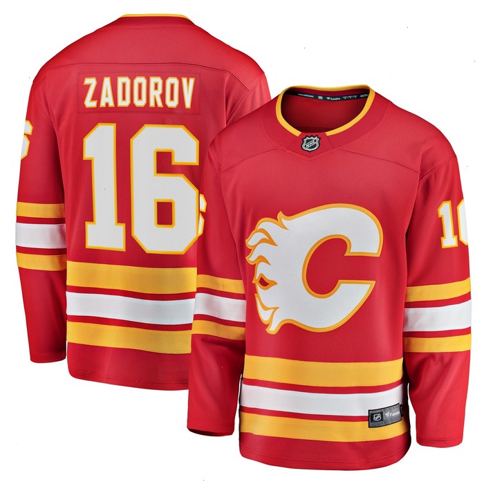 Nikita Zadorov Calgary Flames Fanatics Branded Home Breakaway Player Jersey - Red