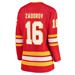 Nikita Zadorov Calgary Flames Fanatics Branded Women's Home Breakaway Player Jersey - Red