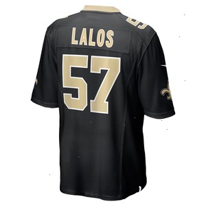 Niko Lalos New Orleans Saints Nike Team Game Jersey - Black